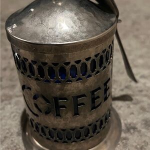 Silver Coffee Canister